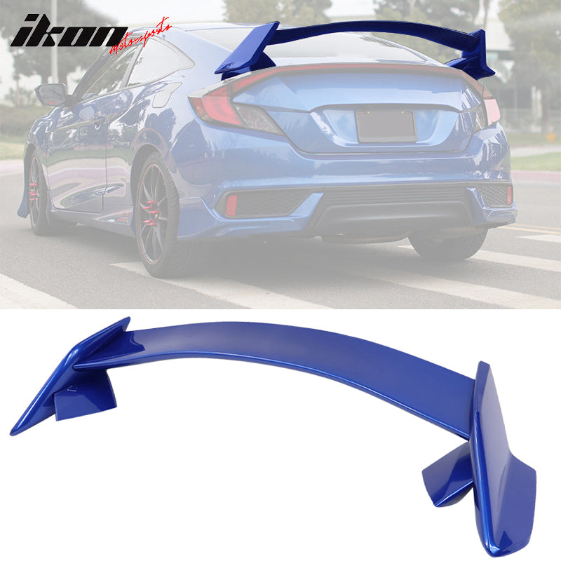 2016-2020 Honda Civic 10th Gen X Coupe 2Door Trunk Spoiler Wing ABS