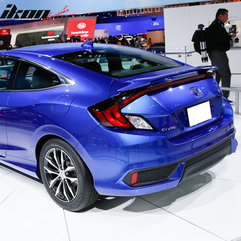 2016-2020 Honda Civic X 10th GEN 2Dr Coupe Rear Trunk Spoiler Wing ABS