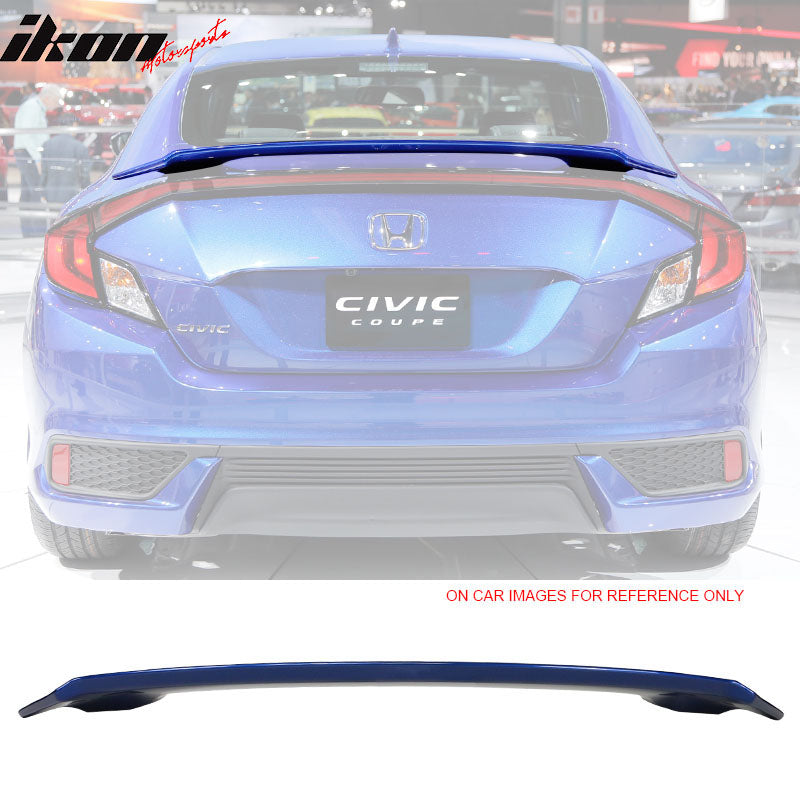 2016-2020 Honda Civic X 10th GEN 2Dr Coupe Rear Trunk Spoiler Wing ABS