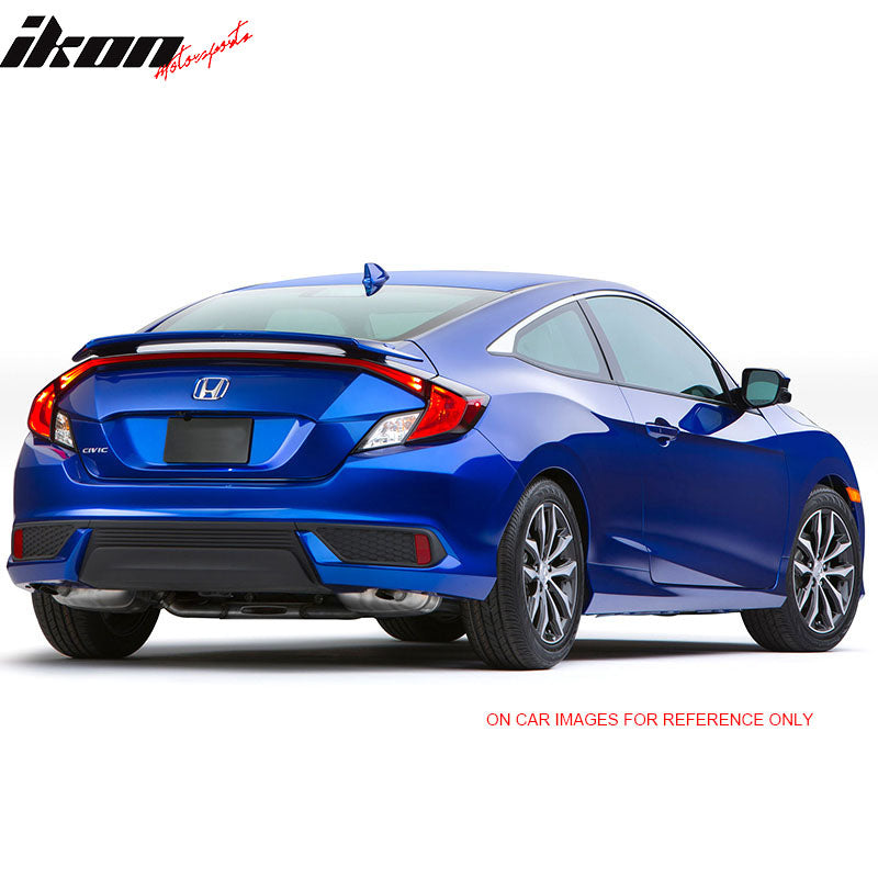2016-2020 Honda Civic X 10th GEN 2Dr Coupe Rear Trunk Spoiler Wing ABS