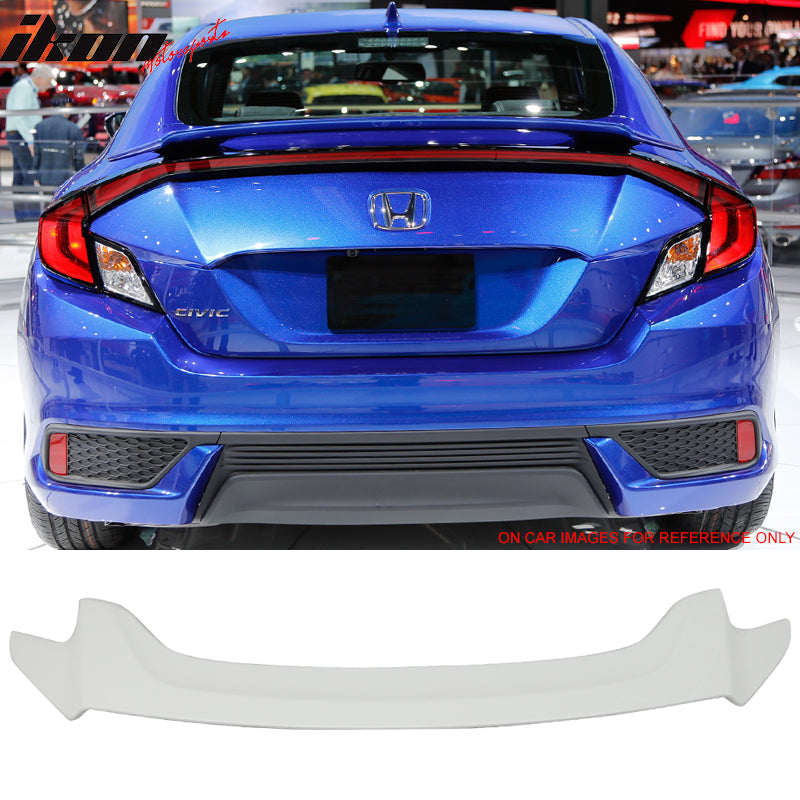 2016-2020 Honda Civic X 10th GEN 2Dr Coupe Rear Trunk Spoiler Wing ABS