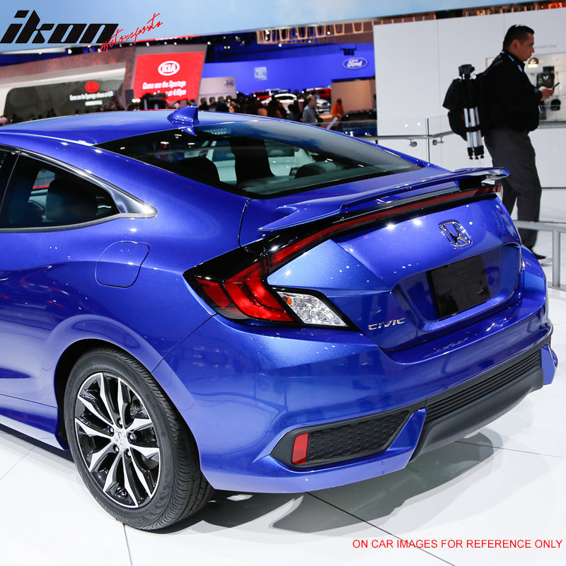 2016-2020 Honda Civic X 10th GEN 2Dr Coupe Rear Trunk Spoiler Wing ABS
