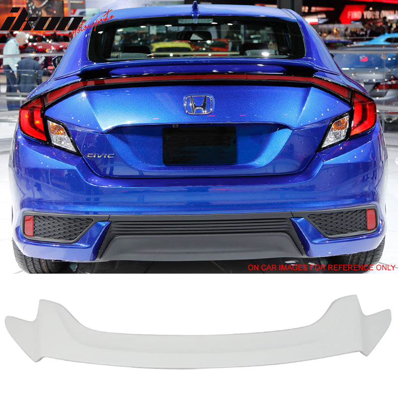 2016-2020 Honda Civic X 10th GEN 2Dr Coupe Rear Trunk Spoiler Wing ABS