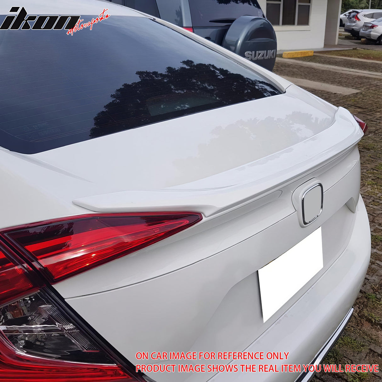 2016-2021 Honda Civic 10th Sedan OE Style Unpainted Gray Trunk Spoiler