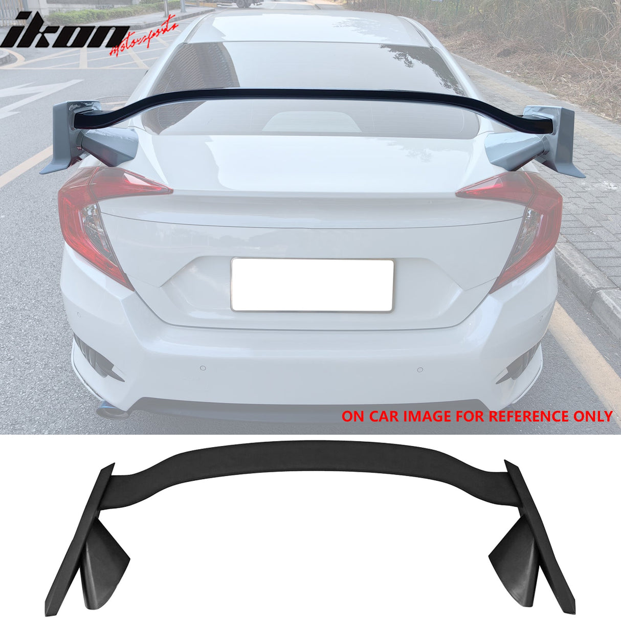 2016-2021 Honda Civic Sedan Painted Type R Trunk Spoiler ABS