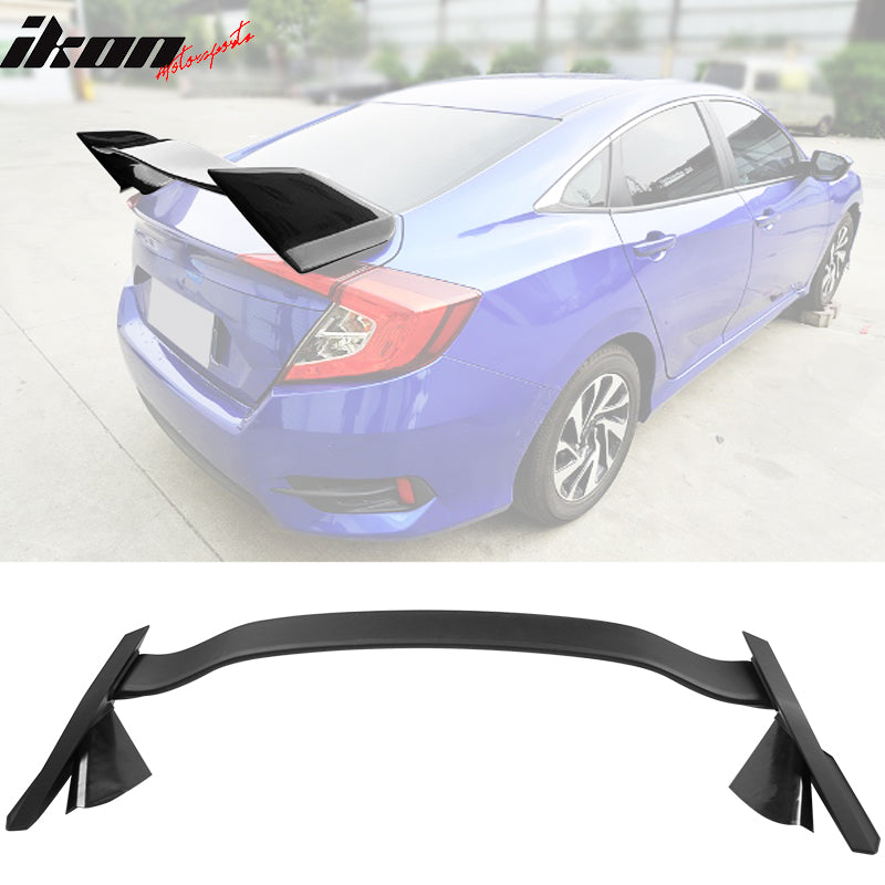 2016-2021 Honda Civic Sedan Painted Type R Trunk Spoiler ABS