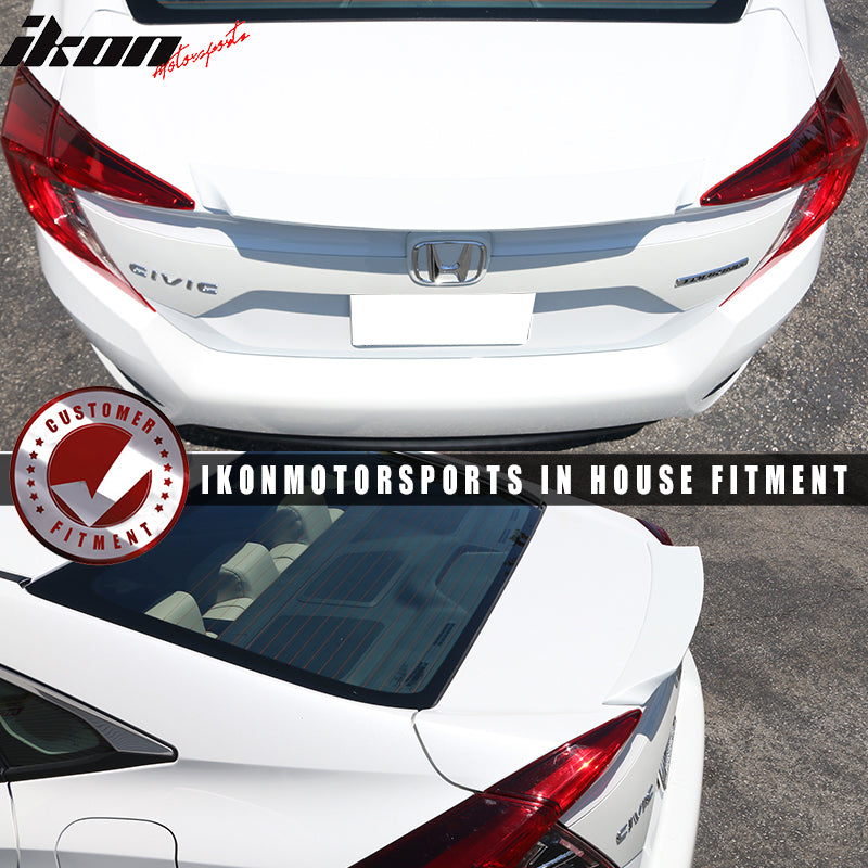 2016-2021 Honda Civic Sedan IKON Style Trunk Spoiler ABS