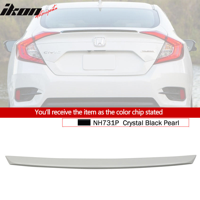 2016-2021 Honda Civic 4Dr Sedan Rear Trunk Spoiler Ducktail Wing Lip
