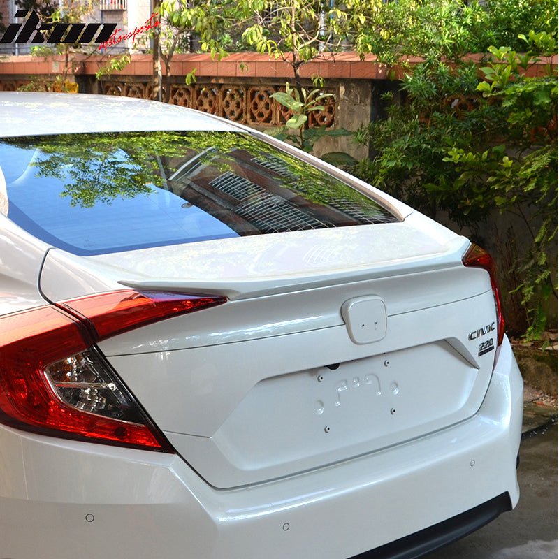 16-21 Honda Civic Sedan Rear Spoiler Wing White Orchid Pearl # NH788P