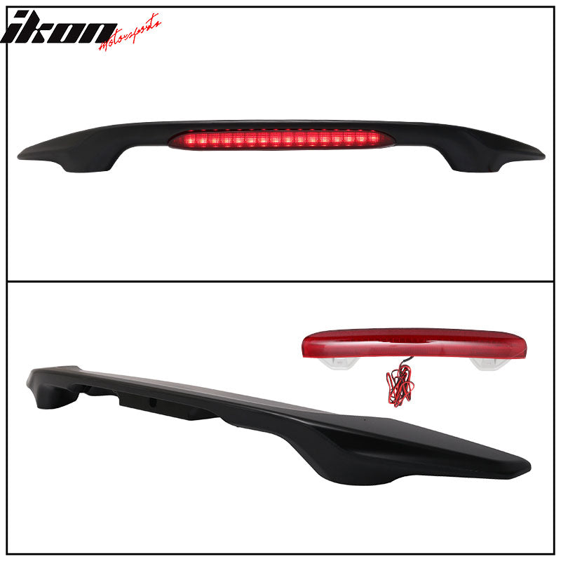 2016-2021 Honda Civic X Sedan Trunk Spoiler with LED Brake Light ABS