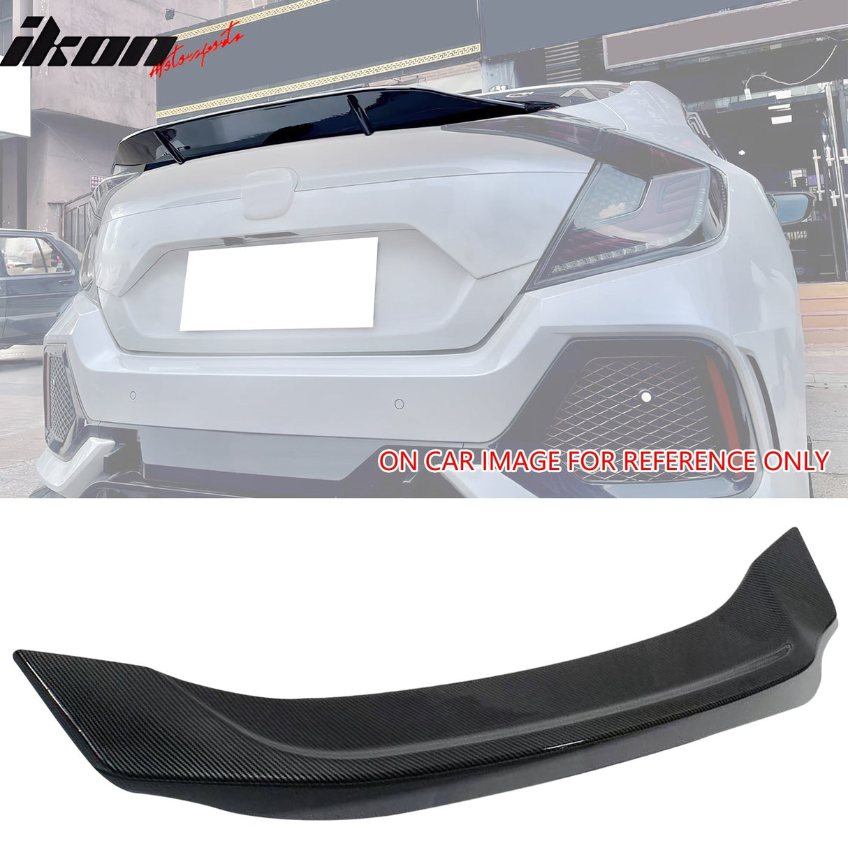 2016-2021 Honda Civic Sedan R Style Trunk Spoiler ABS