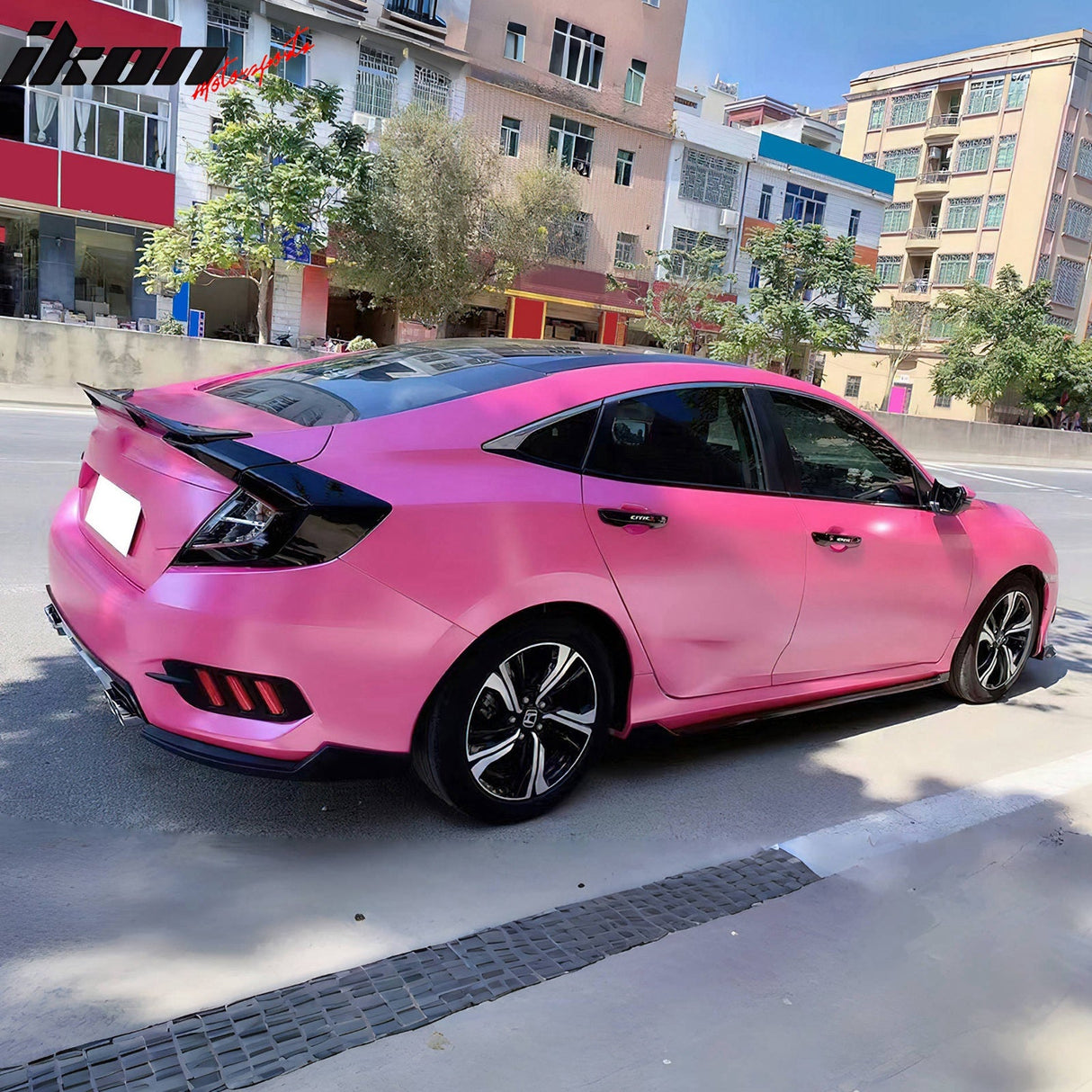 2016-2021 Honda Civic Sedan R Style Trunk Spoiler ABS