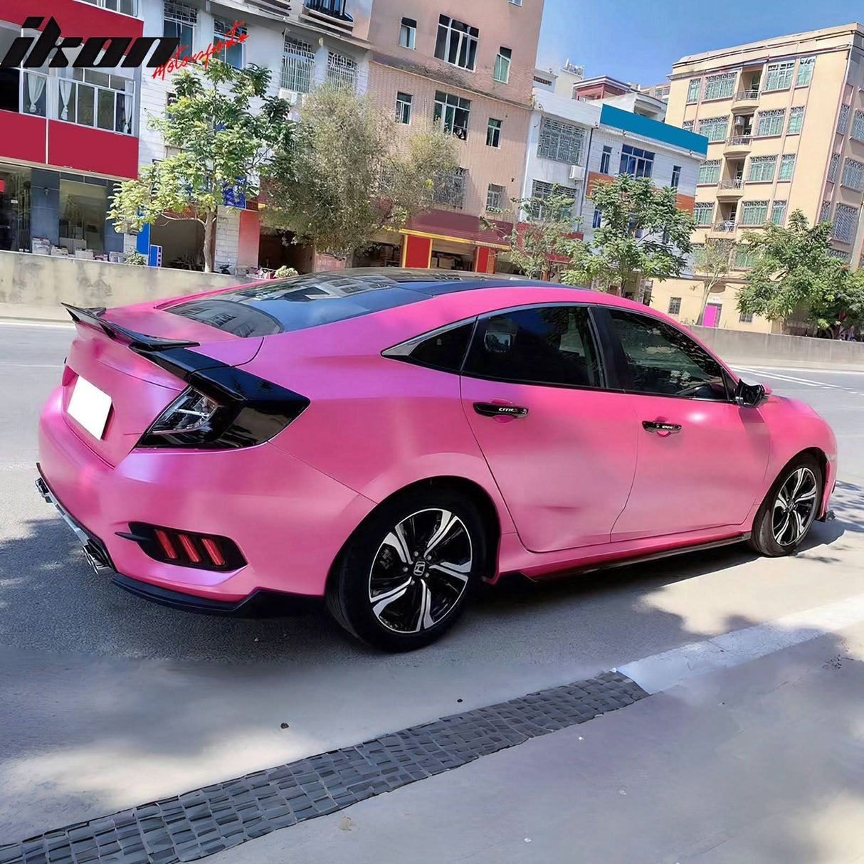 2016-2021 Honda Civic Sedan R Style Trunk Spoiler ABS