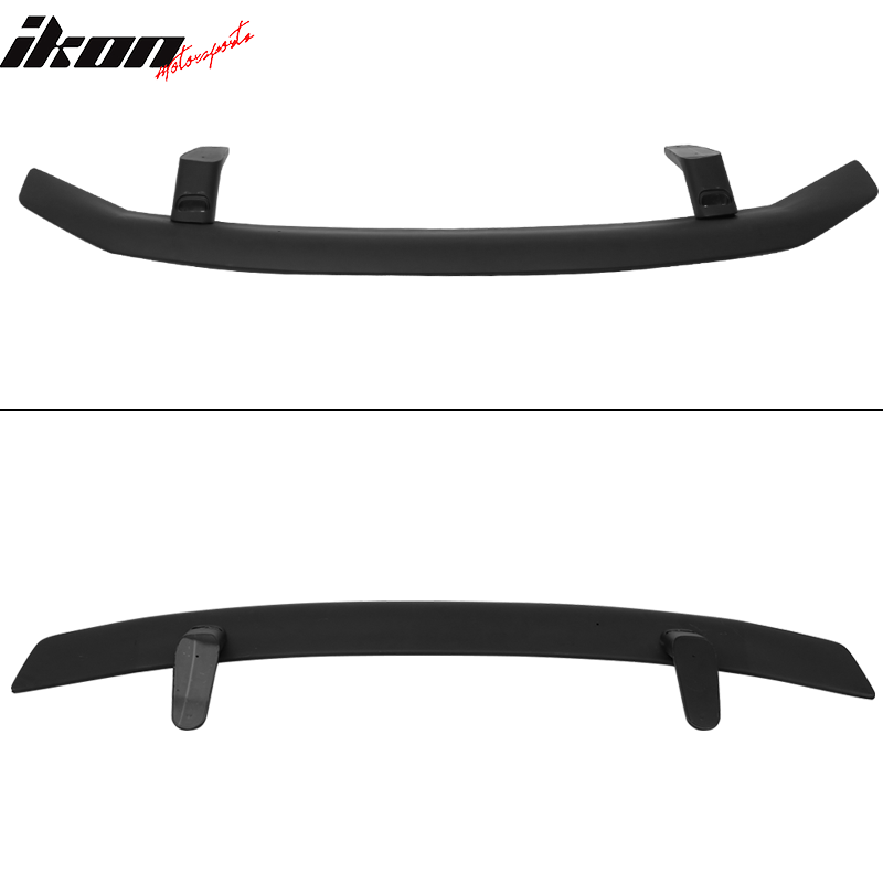 Universal Fitment Ikon Style Matte Black Rear Trunk Spoiler Wing ABS