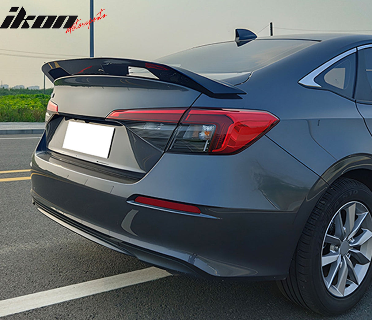 2022-2025 Honda Civic Sedan Rear Trunk Spoiler Wing ABS Painted