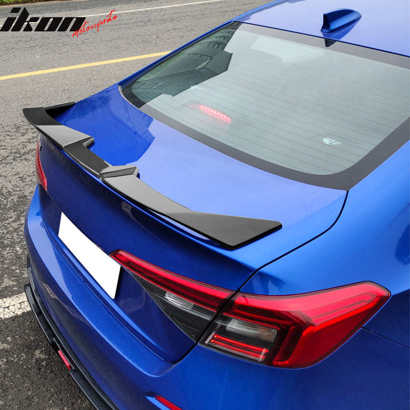 2022-2025 Honda Civic 4DR Matte Black Seagull Rear Spoiler Wing ABS