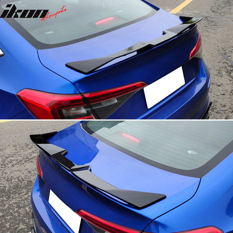 2022-2025 Honda Civic 4DR Gloss Black Seagull Rear Spoiler Wing ABS