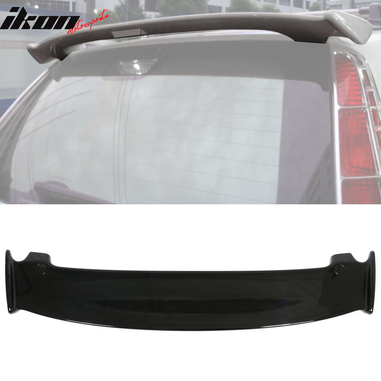 2007-2011 Honda CRV Mugen Style Painted #NH731P Black Roof Spoiler ABS