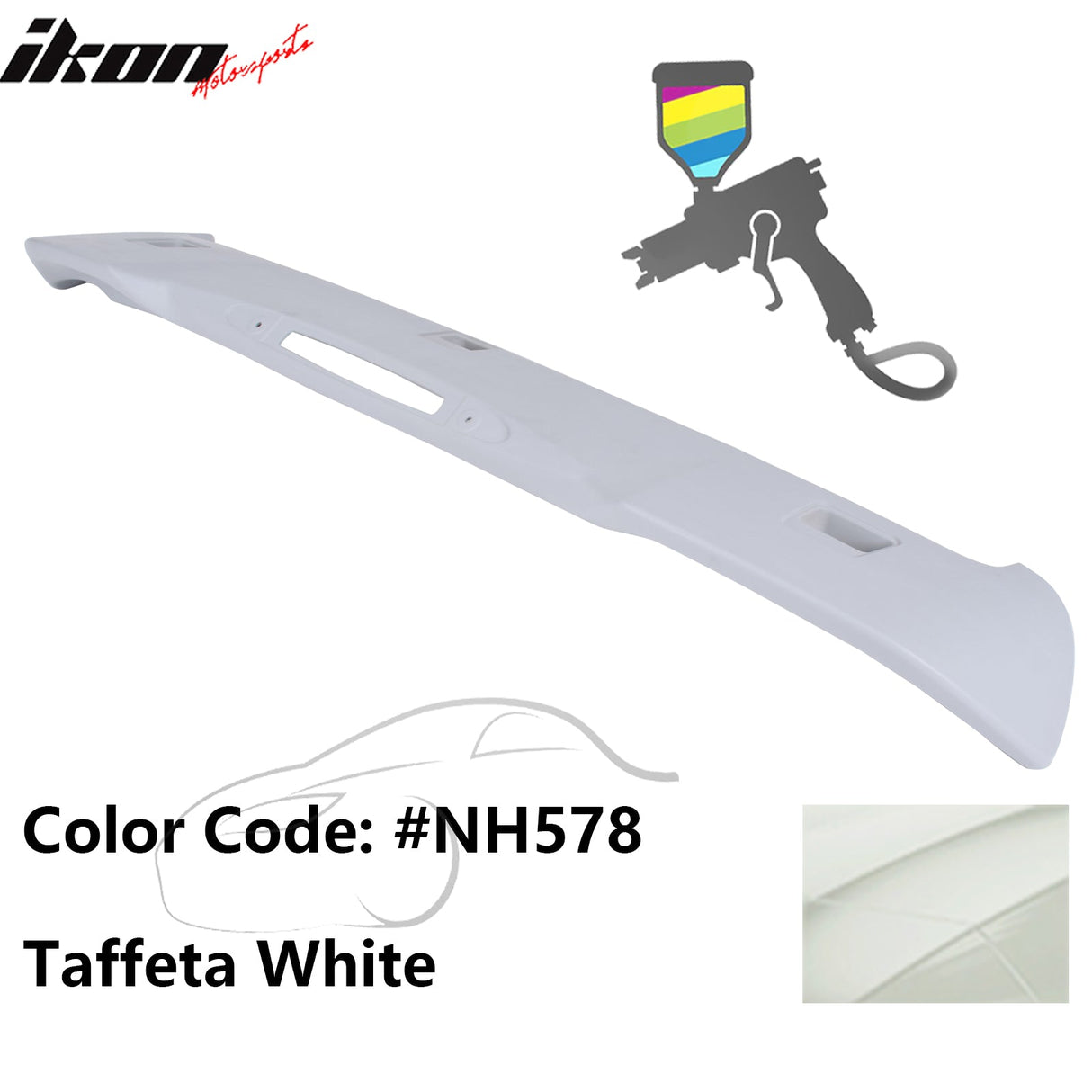 2012-2016 Honda CR-V OE Style Painted #NH578 White Roof Spoiler ABS