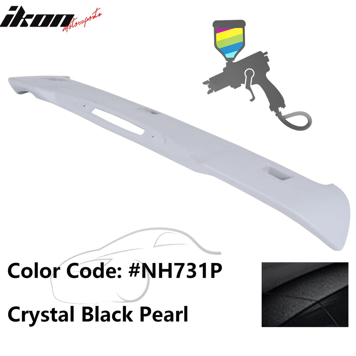 2012-2016 Honda CR-V OE Style Painted #NH731P Black Roof Spoiler ABS