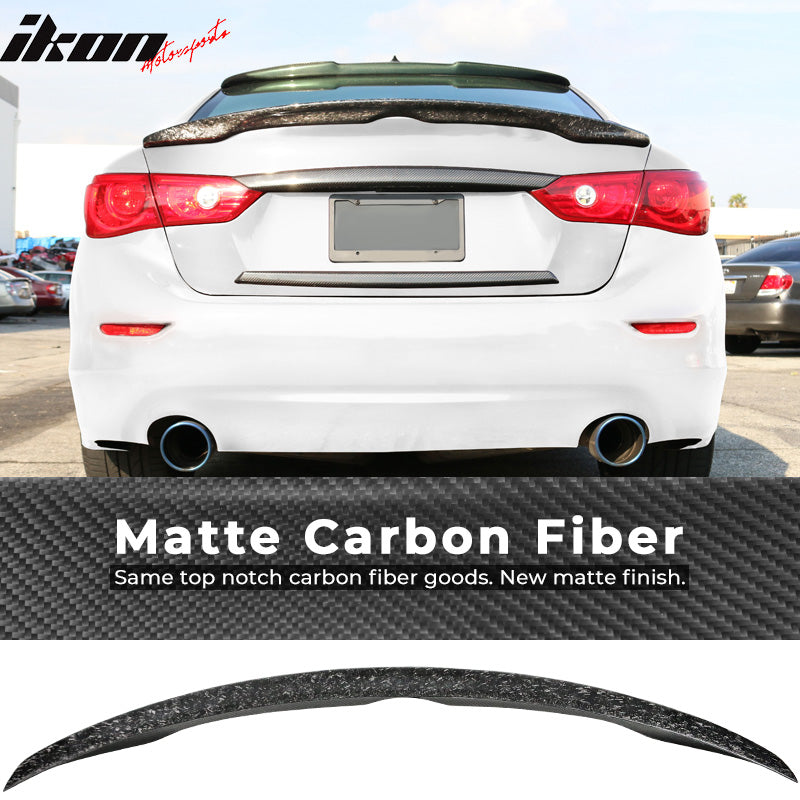 2014-2023 Infiniti Q50 Japanese Style Forge Trunk Spoiler Carbon Fiber