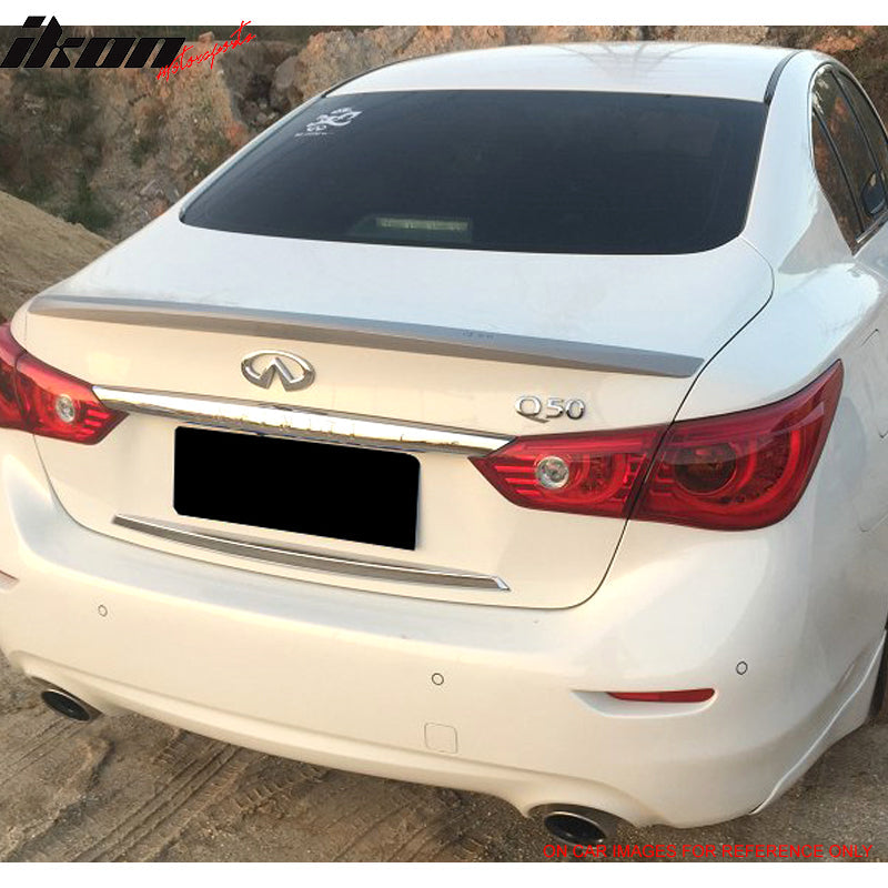 2014-2024 Infiniti Q50 Sedan Trunk Aero Spoiler #KH3 Black Obsidian
