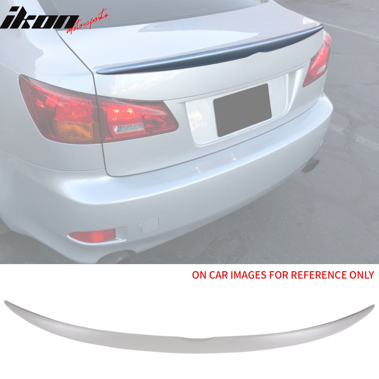 2006-2013 Lexus 2nd Gen IS250 4Dr OE Style Unpainted Trunk Spoiler ABS