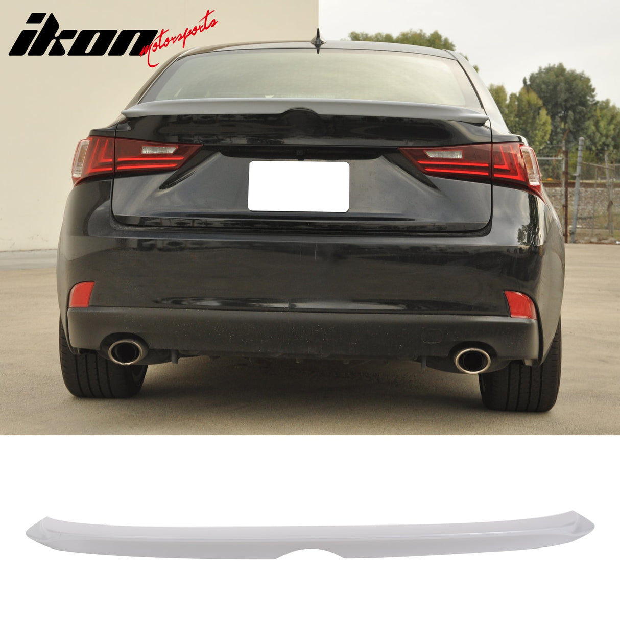2014-2020 Lexus IS250 Sedan F-Sport Style Unpainted Gray Trunk Spoiler