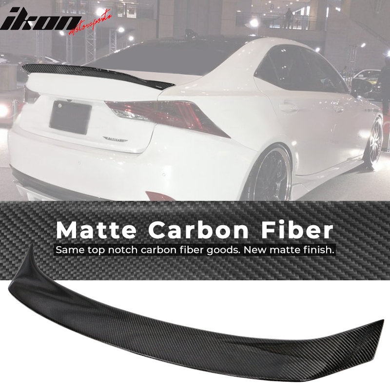 2014-2020 Lexus IS250 350 300 200t Type A Trunk Spoiler Carbon Fiber