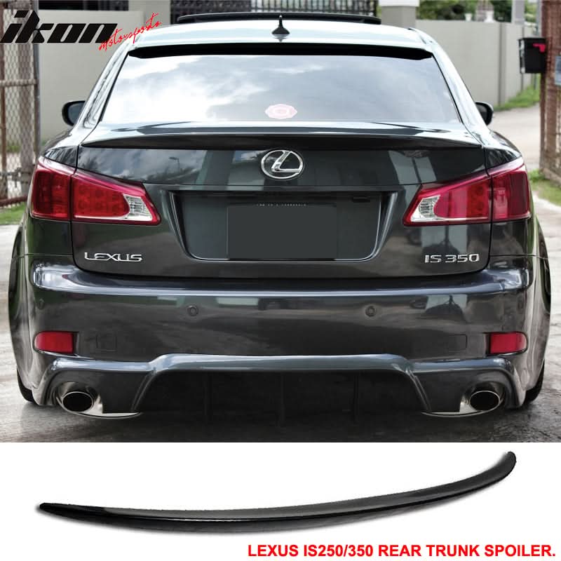 Fits 06-13 Lexus Is250 Type Sport PU Roof Spoiler + Trunk Spoiler