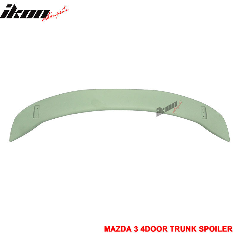 2003-2009 Mazda 3 Sedan Black Window Visor Roof Spoiler Lip Wing ABS