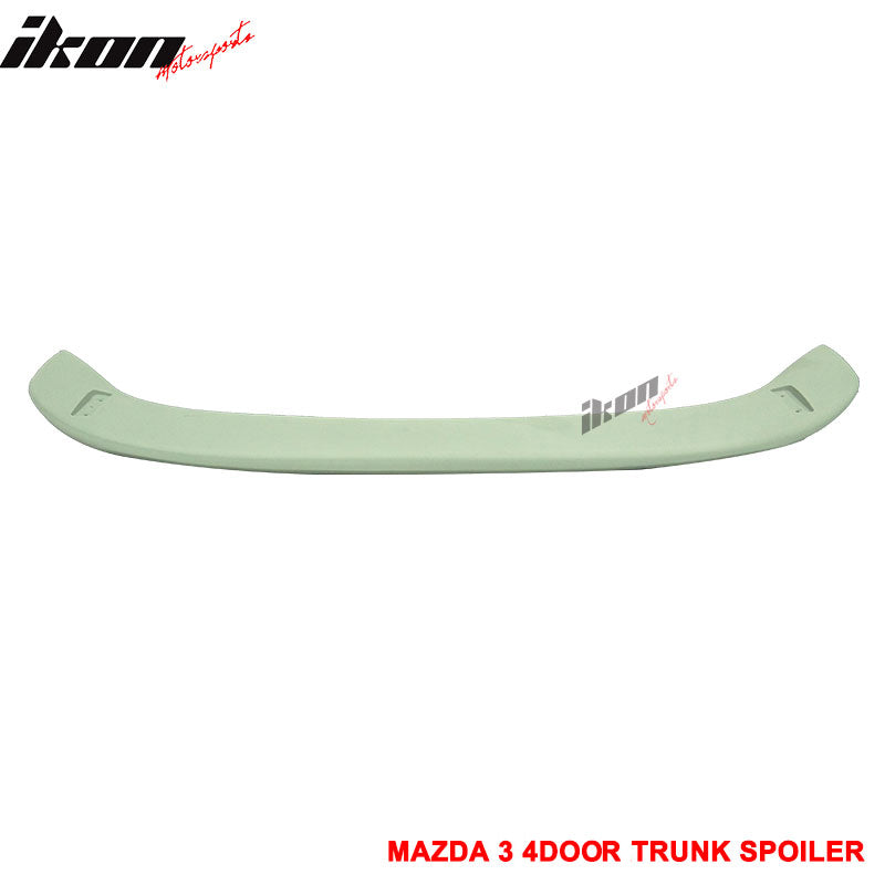 2003-2009 Mazda 3 Sedan Black Window Visor Roof Spoiler Lip Wing ABS
