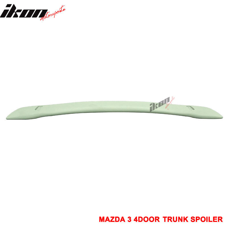 2003-2009 Mazda 3 Sedan Black Window Visor Roof Spoiler Lip Wing ABS