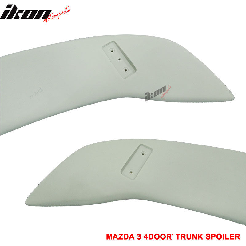2003-2009 Mazda 3 Sedan Black Window Visor Roof Spoiler Lip Wing ABS