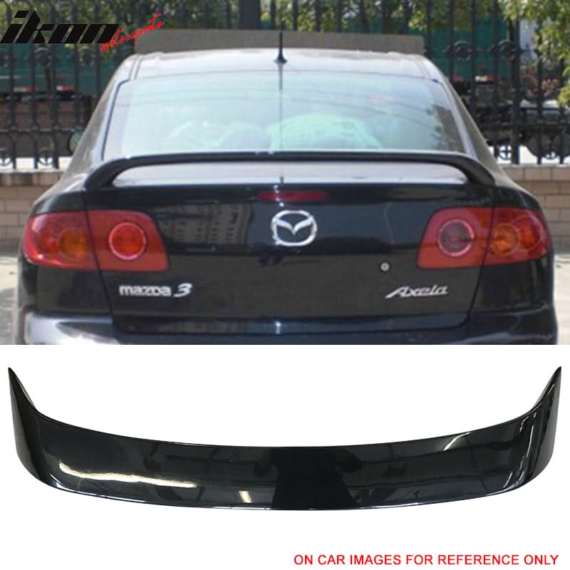 2004-2009 Mazda 3 Sedan Painted Color Trunk Spoiler ABS
