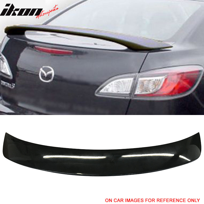 2010-2013 Mazda 3 Sedan OE Style Unpainted Rear Spoiler Wing ABS