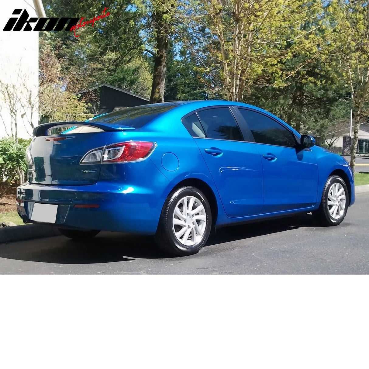 2010-2013 Mazda 3 Sedan OE Style Unpainted Rear Spoiler Wing ABS