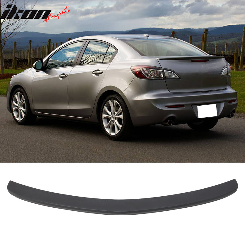 2010-2013 Mazda 3 Sedan Painted Color Trunk Spoiler ABS