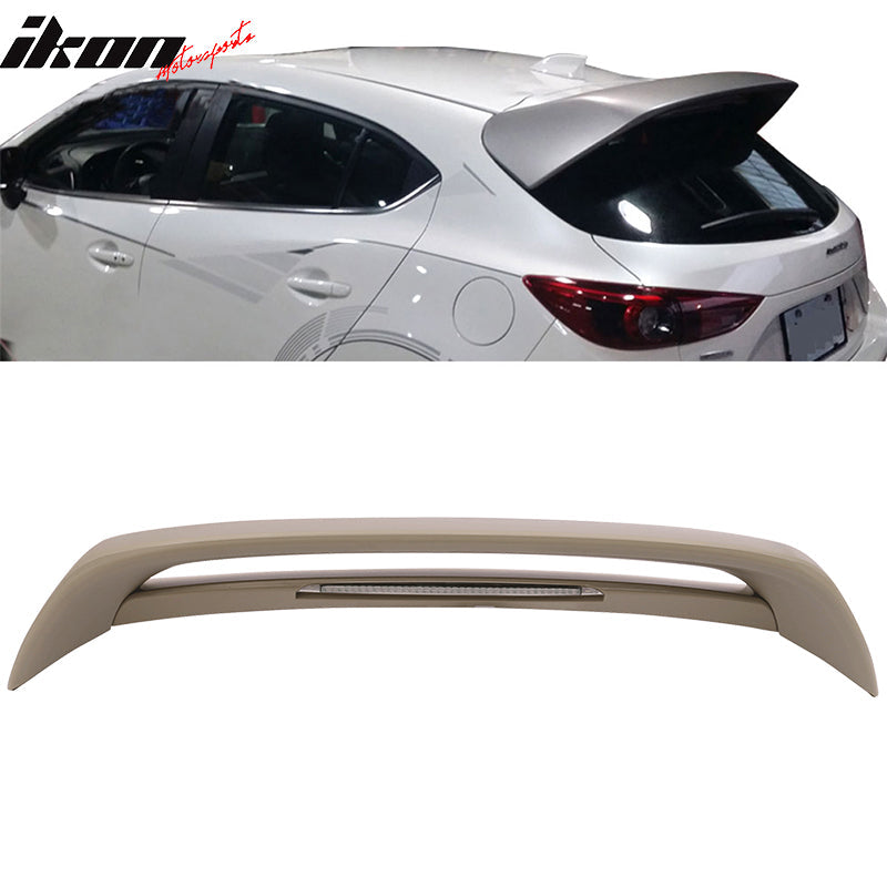 2014-2018 Mazda 3 5 Door Hatchback Roof Spoiler MS MZ Style Wing