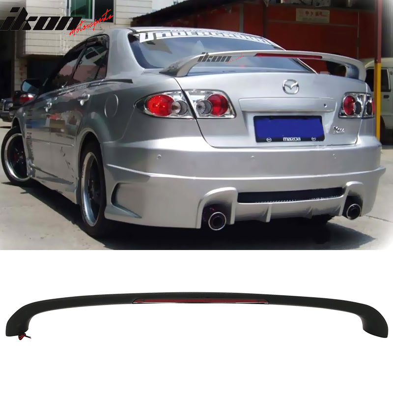 2003-2008 Mazda 6 Sedan Painted Trunk Spoiler ABS