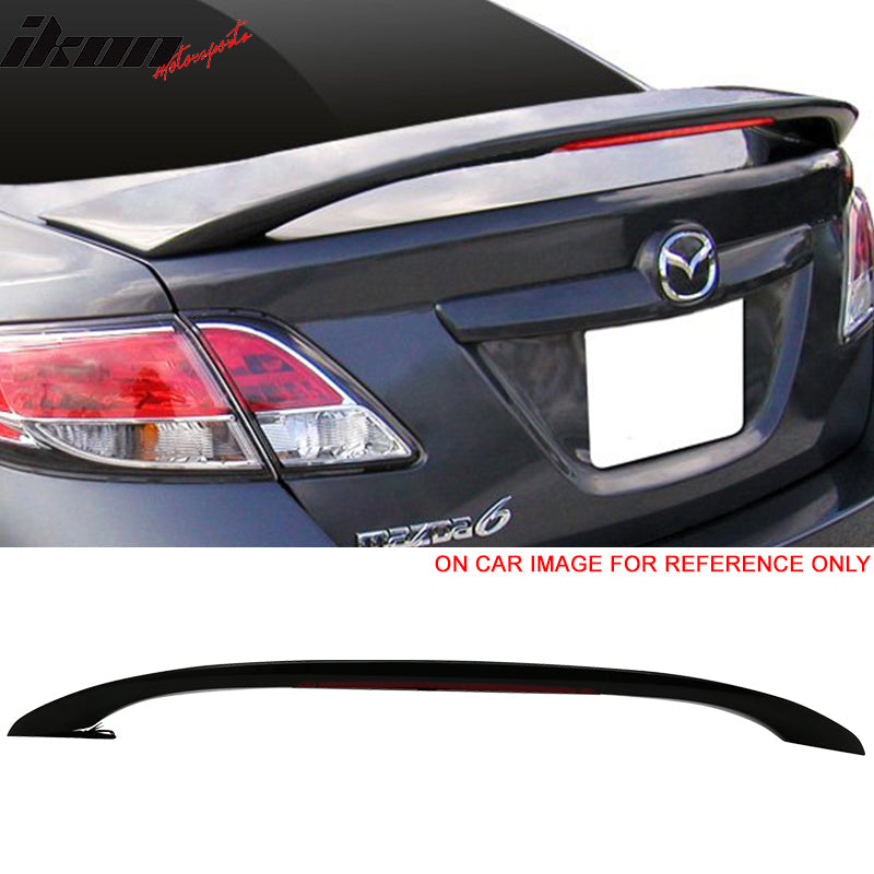 2009-2013 Mazda 6 Sedan OE Style Trunk Spoiler & LED Light ABS