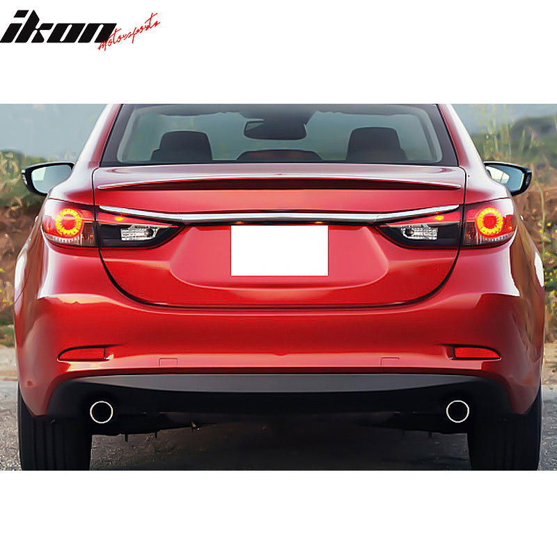 2014-2021 Mazda 6 Sedan Flush mount Painted Trunk Spoiler ABS