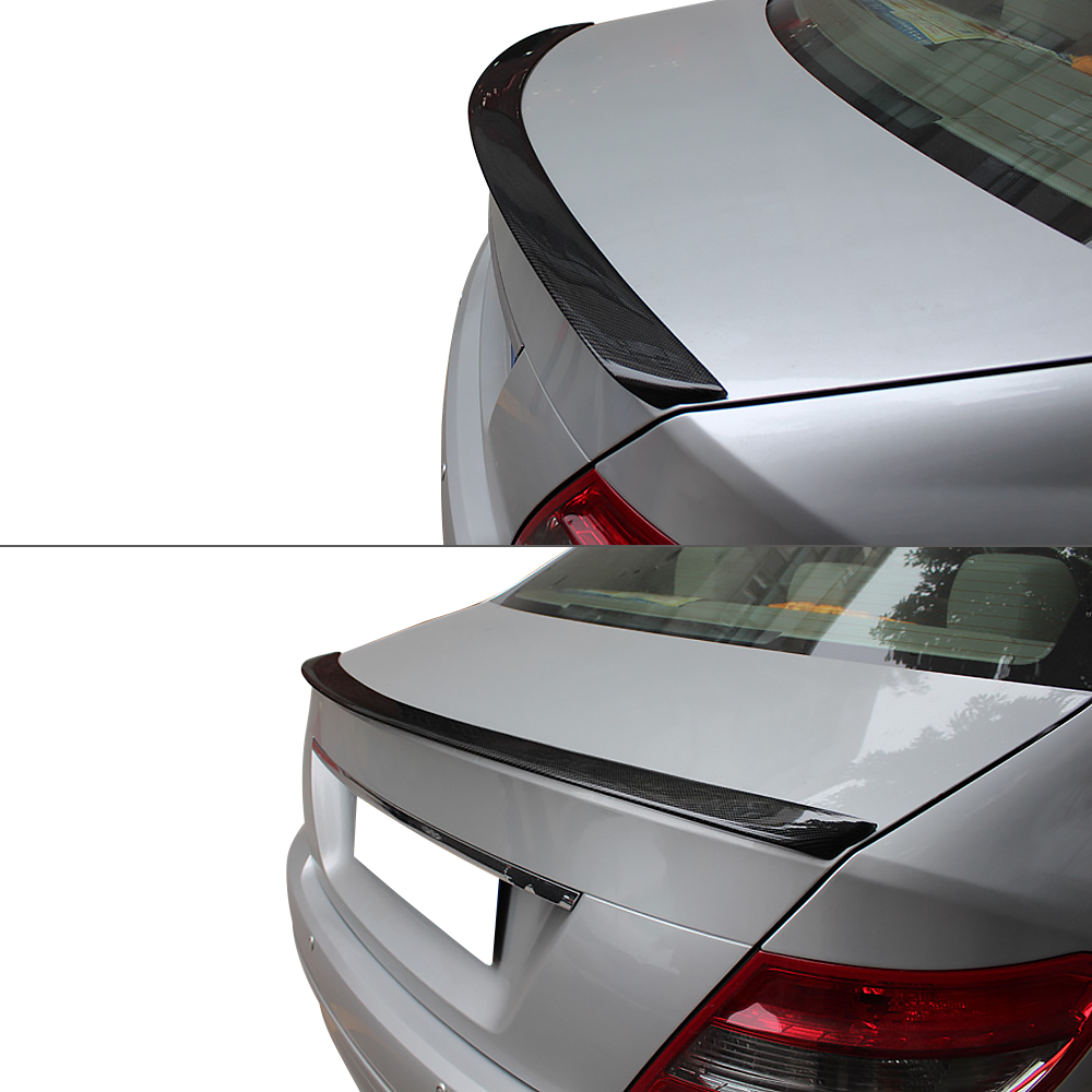 2008-2014 Mercedes-Benz C-Class W204 2 Door Trunk Spoiler Carbon Fiber