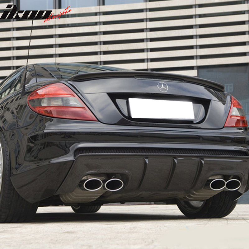 2005-2010 Benz R171 SLK-Class AMG Style Matte Black Rear Spoiler Wing