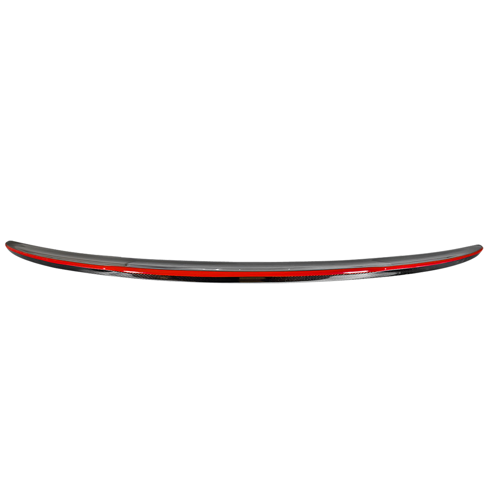 2013-2018 Benz CLA C117 FD Style Red Line Trunk Spoiler Carbon Fiber