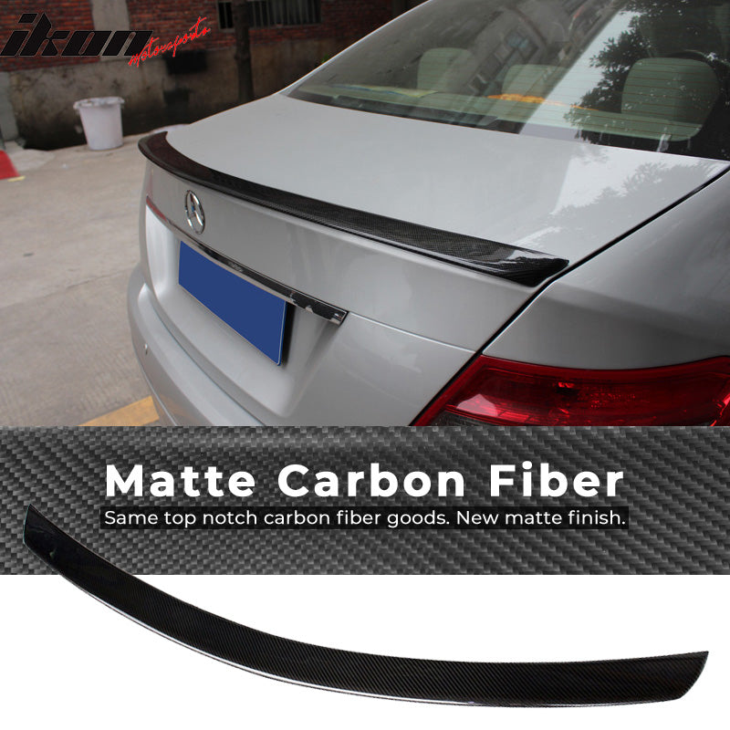 2008-2014 Mercedes-Benz C-Class W204 4 Door Trunk Spoiler Carbon Fiber