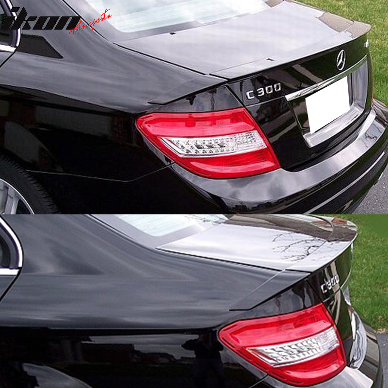 2008-2014 Mercedes Benz C-Class W204 B Style Trunk Spoiler ABS