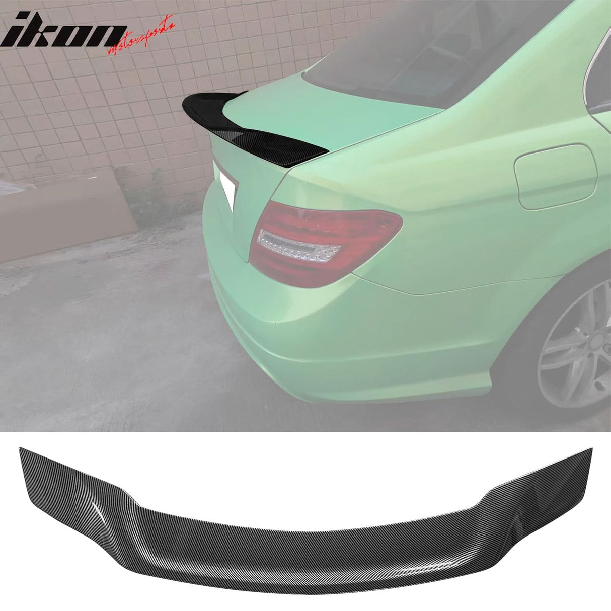 2008-2014 Benz W204 C-Class 4Dr R Style Trunk Spoiler A