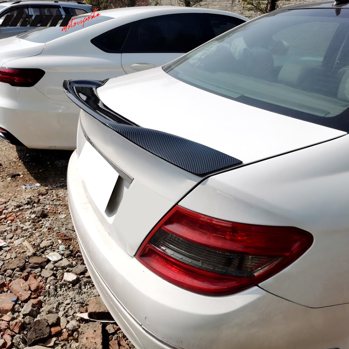 2008-2014 Benz W204 C-Class 4Dr R Style Trunk Spoiler A