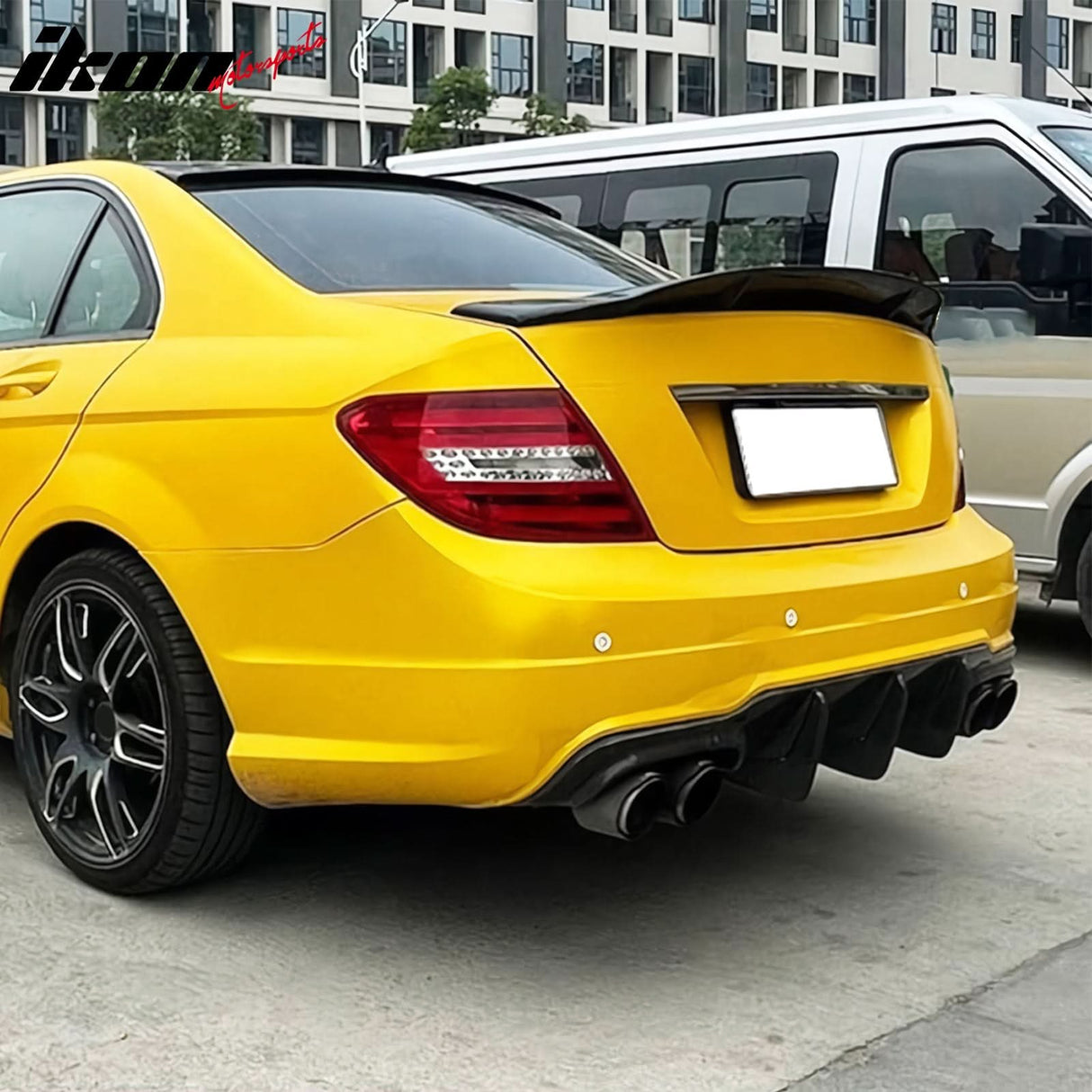 2008-2014 Benz W204 C-Class 4Dr R Style Trunk Spoiler A